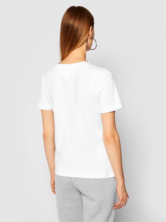 Tjw C Neck DW0DW09194 Balta Slim Fit 