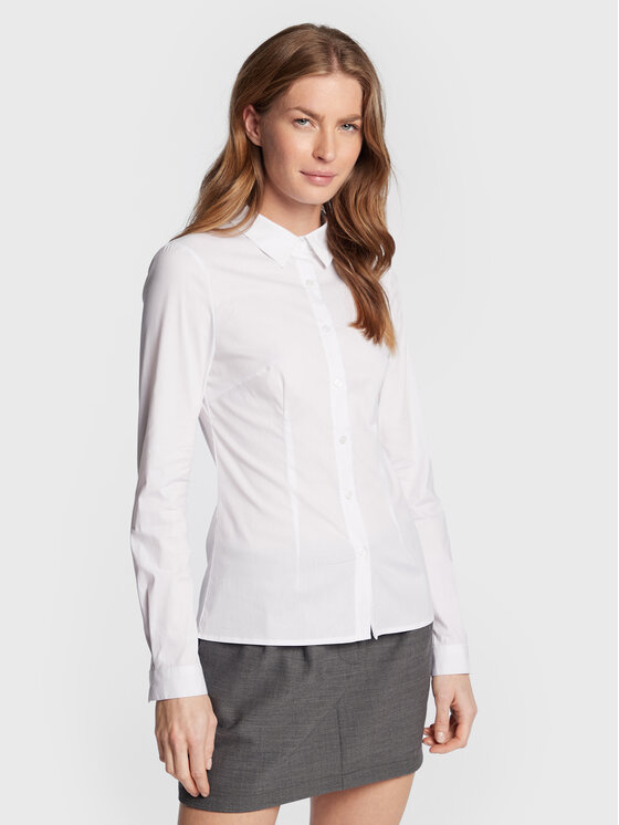 ICHI ICHI Camicia Dima 102533 Bianco Classic Fit