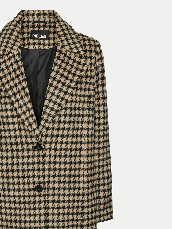Pieces Pieces Преходно палто Andrea 17150866 Кафяв Regular Fit