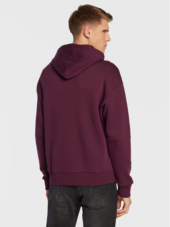 Felpa Textured Logo K10K110092 Viola Regular Fit