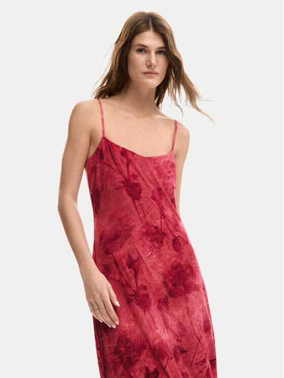 Desigual Desigual Letní šaty Madison 26SWVK01 Červená Regular Fit