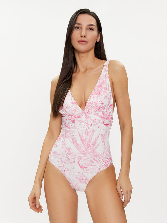 Badeanzug Melissa Odabash, Größe 42 Rosa Panarea