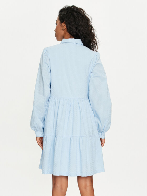 YAS YAS Rochie tip cămașă Tia 26032815 Albastru celest Regular Fit