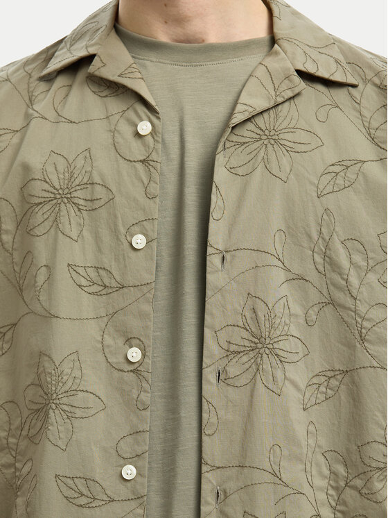 Selected Homme Selected Homme Košeľa 16097686 Zelená Regular Fit