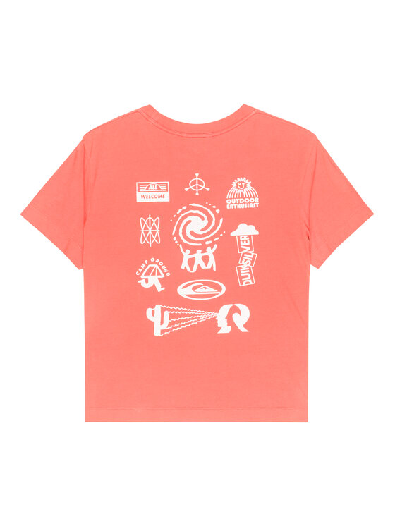 Quiksilver Quiksilver Póló Standard  EQWZT03197 Bordó Regular Fit