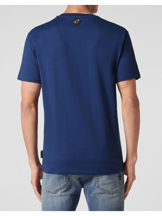 PHILIPP PLEIN PHILIPP PLEIN T-Shirt 22831 Granatowy Regular Fit