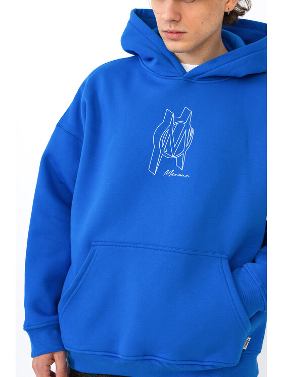 Mercur Mercur Bluza Blueprint Niebieski Comfort Fit