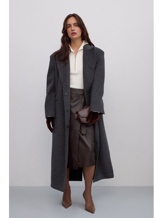 Estro Estro Cappotto ER00117897 Grigio Loose Fit