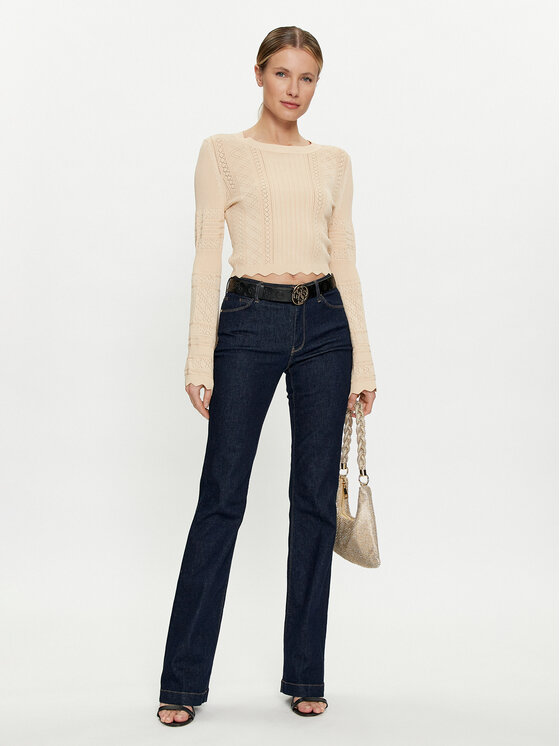 Guess Guess Пуловер Adaline W4GR08 Z2U00 Бежов Regular Fit