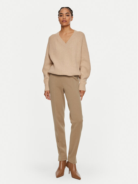 Luisa Spagnoli Luisa Spagnoli Hlače Minuendo 541298 Bež Slim Fit