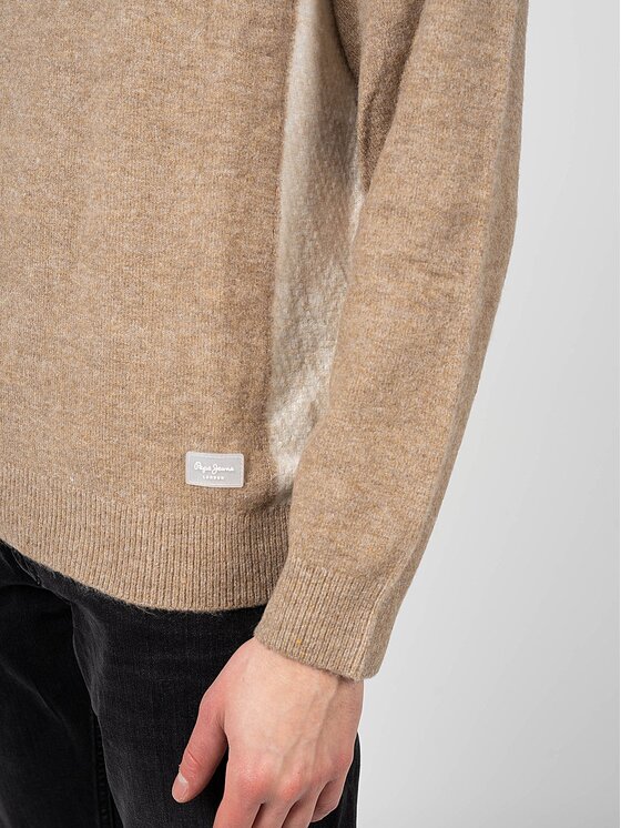 Pepe Jeans Pepe Jeans Sweter PM702273 | Monroi Beżowy Regular Fit
