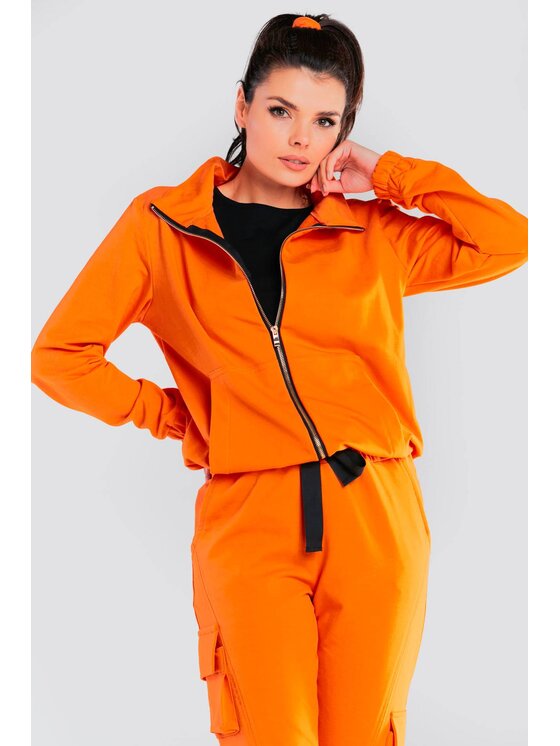 Infinite You Infinite You Bluza M246 Pomarańczowy Basic Fit