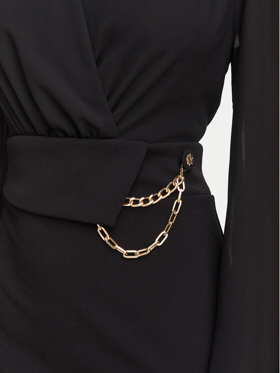 Rinascimento Rinascimento Coctailkleid CFC0130446003 Schwarz Slim Fit