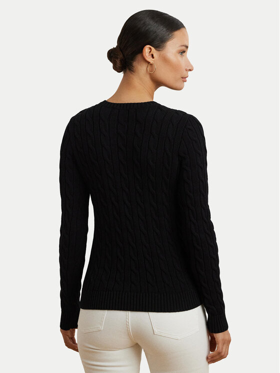 LAUREN RALPH LAUREN Lauren Ralph Lauren Pulover 200932223001 Negru Slim Fit