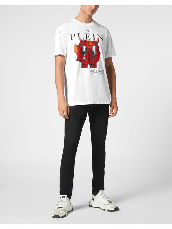 PHILIPP PLEIN PHILIPP PLEIN Tričko 9561 Biela Regular Fit