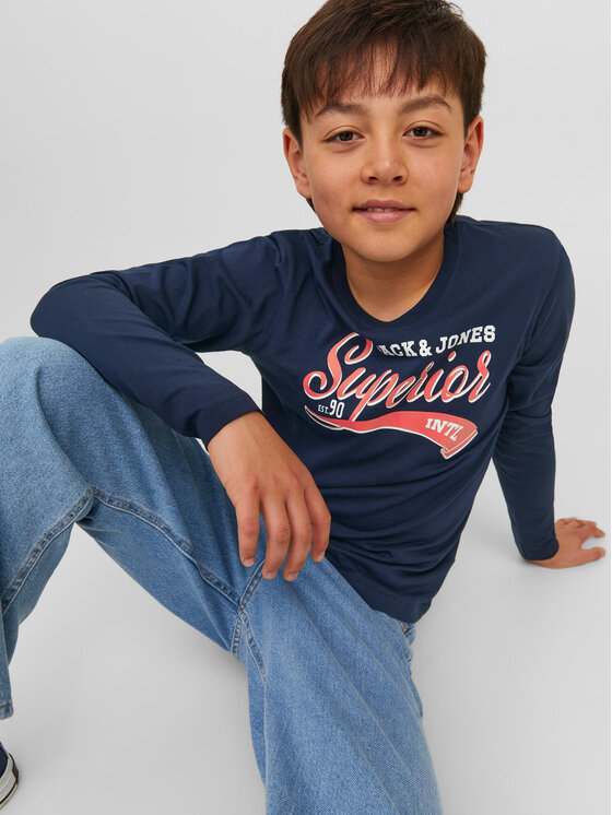 Jack&Jones Junior Jack&Jones Junior Majica 12237371 Tamnoplava Regular Fit