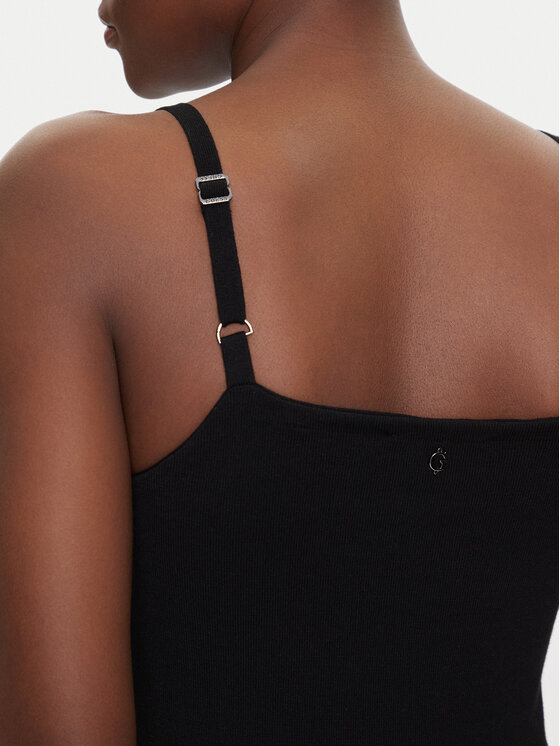 Guess Guess Τοπ W5GR47 Z3MN2 Μαύρο Regular Fit