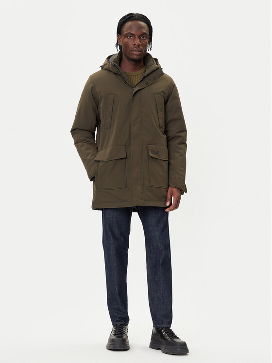 Jack Wolfskin Jack Wolfskin Parka Canyon Shield A65119 Zöld Regular Fit