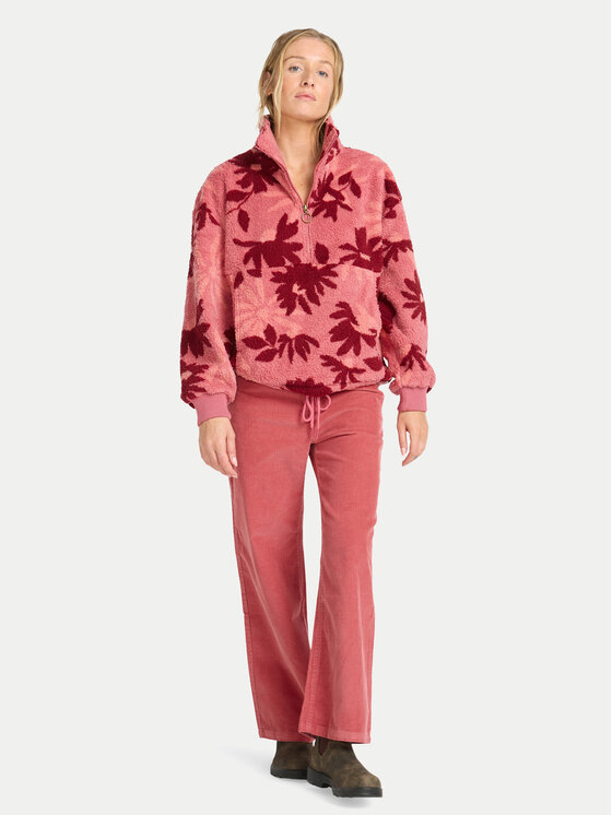 Billabong Billabong Fleecová mikina Time Off EBJPF00112 Růžová Relaxed Fit