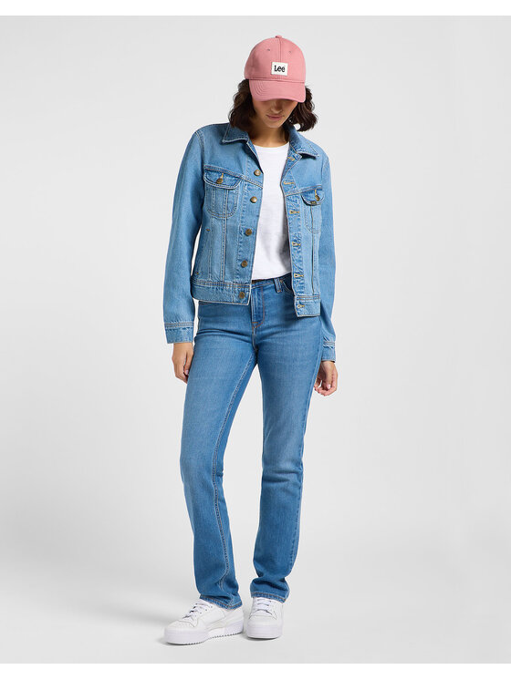 Lee Lee Kurtka jeansowa 112364112 Niebieski Regular Fit