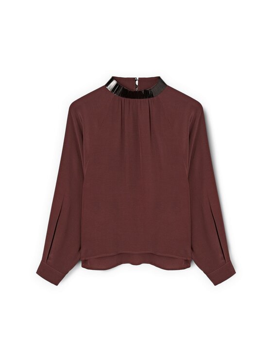 Motivi Motivi Blusa 2007W000765N022 Bordeaux Over Fit