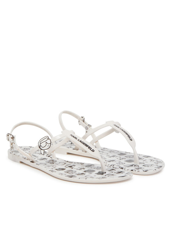 KARL LAGERFELD KARL LAGERFELD Sandali Jelly KL80002G Bianco