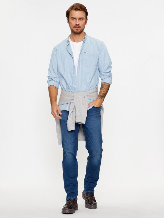 Wrangler Wrangler Jeansy Greensboro 112341412 Niebieski Regular Fit