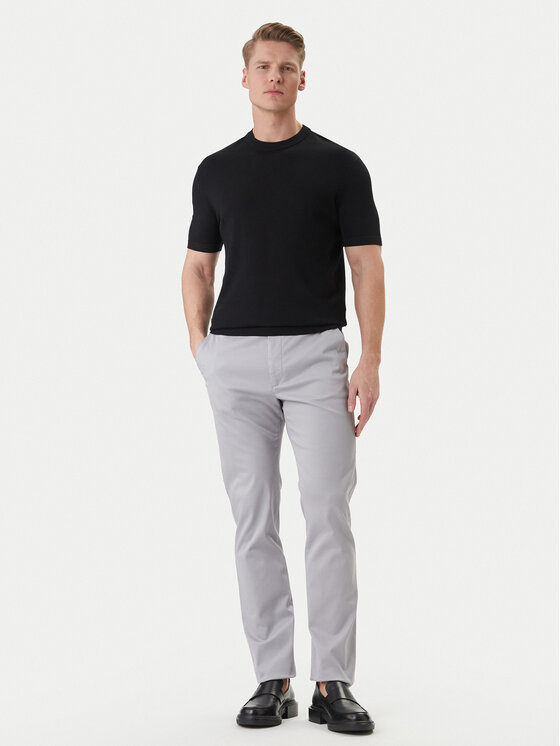Calvin Klein Calvin Klein Chinosy LV040EM633 Szary Slim Fit
