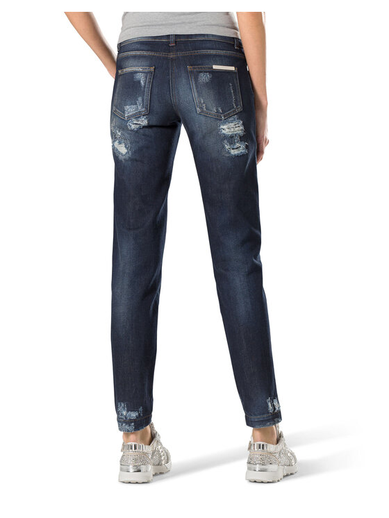 PHILIPP PLEIN PHILIPP PLEIN Džínsy 30785 Modrá Boyfriend Fit