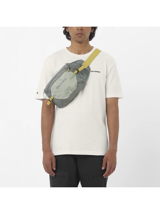 Salomon Salomon T-Shirt CHEST LOGO REGULAR TEE M Biały Regular Fit