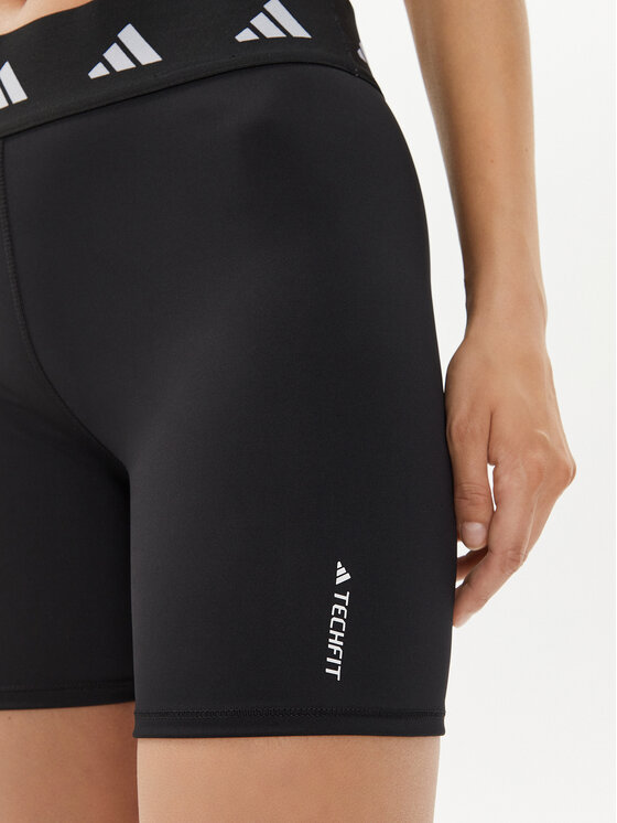 adidas adidas Športové kraťasy Techfit HF6683 Čierna Slim Fit