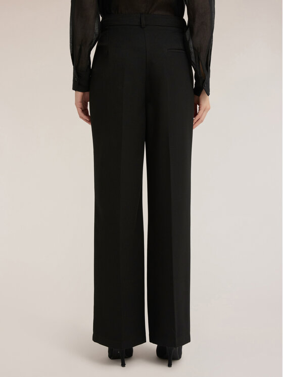 Motivi Motivi Pantaloni di tessuto P253Q003864N0Z3 Nero Over Fit