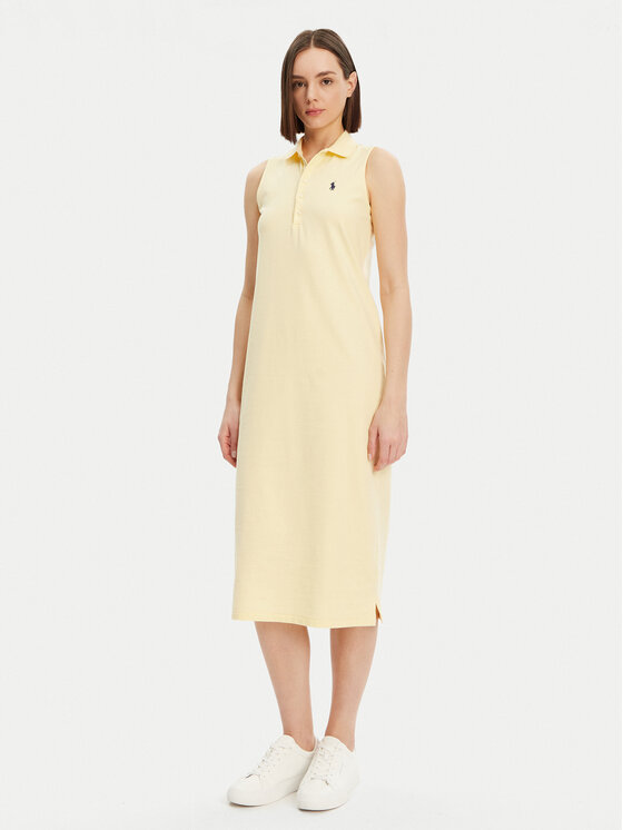 Polo Ralph Lauren Polo Ralph Lauren Rochie de zi 211968292005 Galben Regular Fit