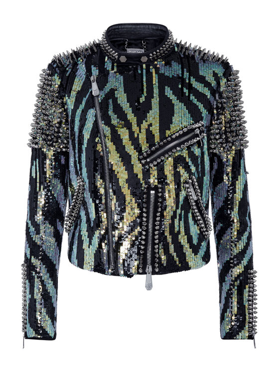 PHILIPP PLEIN PHILIPP PLEIN Kožená bunda 12039 Barevná