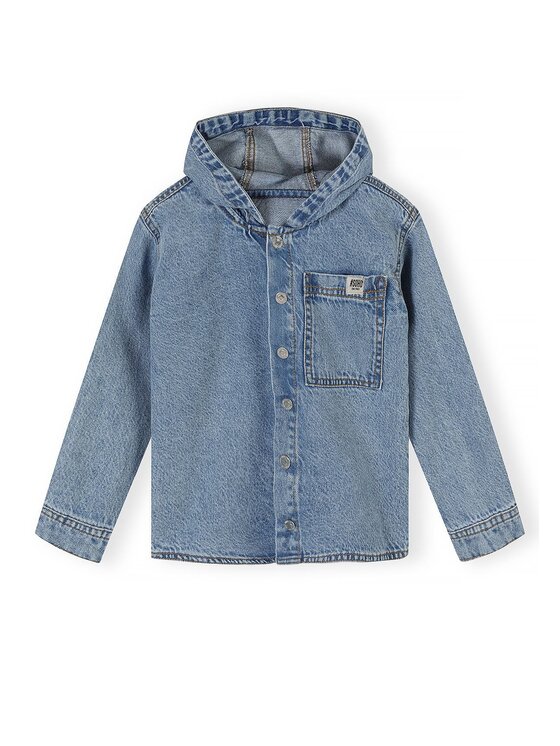 minoti minoti Koszula jeansowa 33SHIRT200 Niebieski jasny Regular Fit