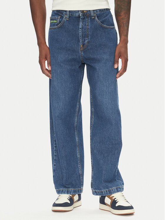 DC Shoes DC Shoes Jeansy Worker Baggy ADYDP03093 Modrá Baggy Fit