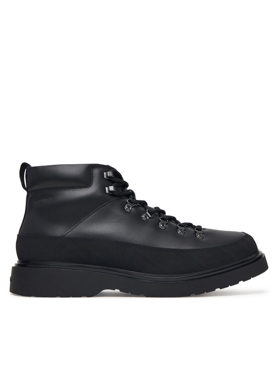 Calvin Klein Calvin Klein Trzewiki Combat Mid Hiking Boot Lth Wl HM0HM02357 Czarny