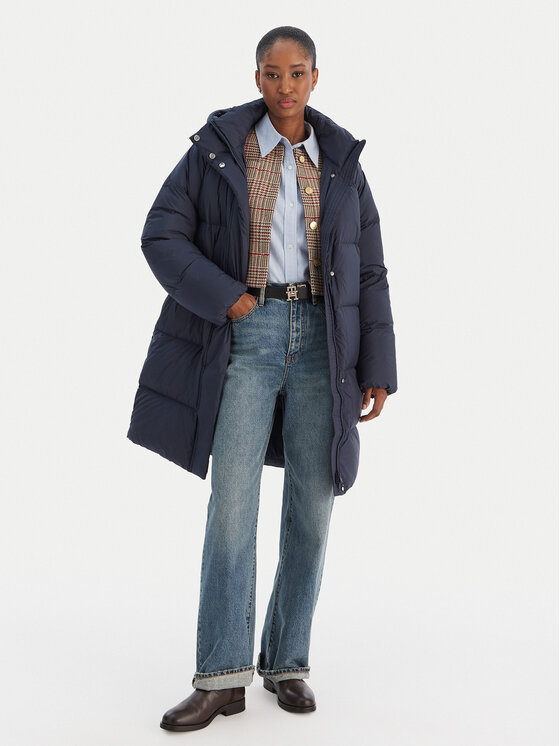Tommy Hilfiger Tommy Hilfiger Pehelykabát Modern WW0WW46535 Sötétkék Regular Fit
