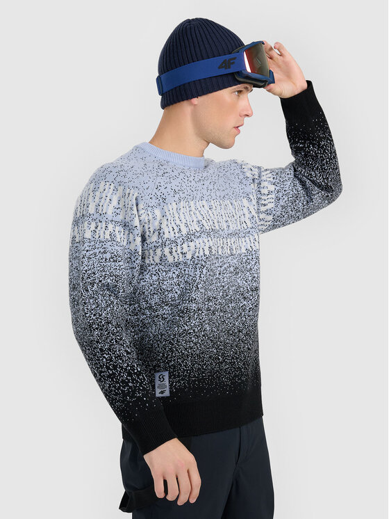 4F 4F Sweter casual Niebieski jasny Oversize