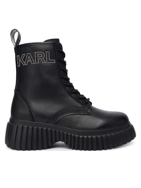 KARL LAGERFELD KARL LAGERFELD Bakancs KL44475 Fekete
