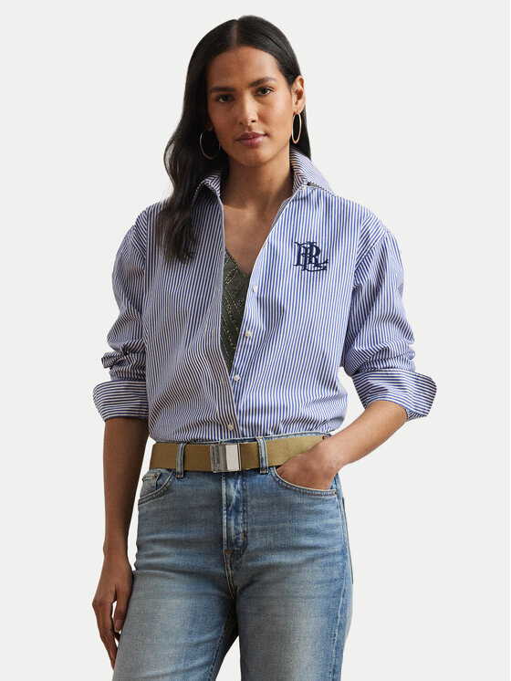 LAUREN RALPH LAUREN LAUREN RALPH LAUREN Košeľa 200932539001 Modrá Relaxed Fit