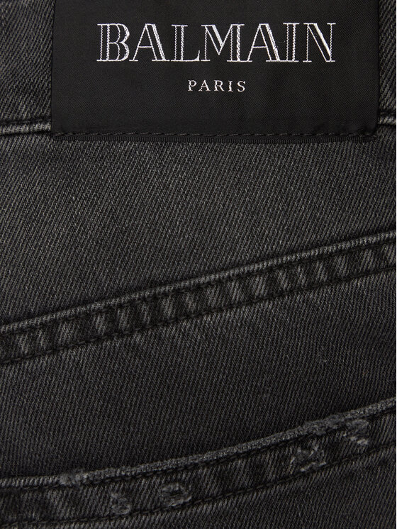Balmain Balmain Jeansy DH1MI043DE68 Szary Regular Fit