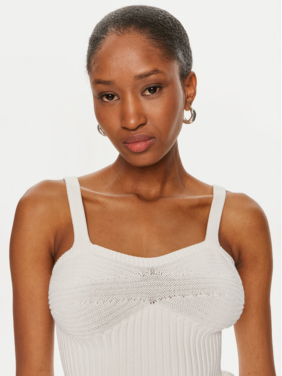 United Colors Of Benetton United Colors Of Benetton Top 1594DH00Z Bijela Slim Fit