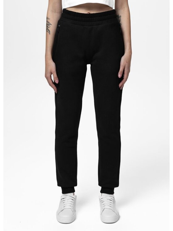PITBULL PITBULL Spodnie dresowe FIORA Czarny Regular Fit