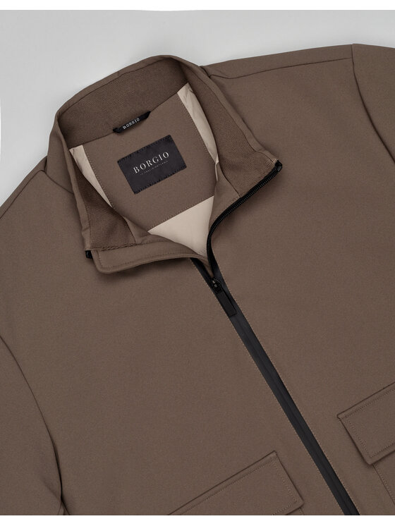 Borgio Borgio Kurtka bomber moretta_bz Beżowy Slim Fit