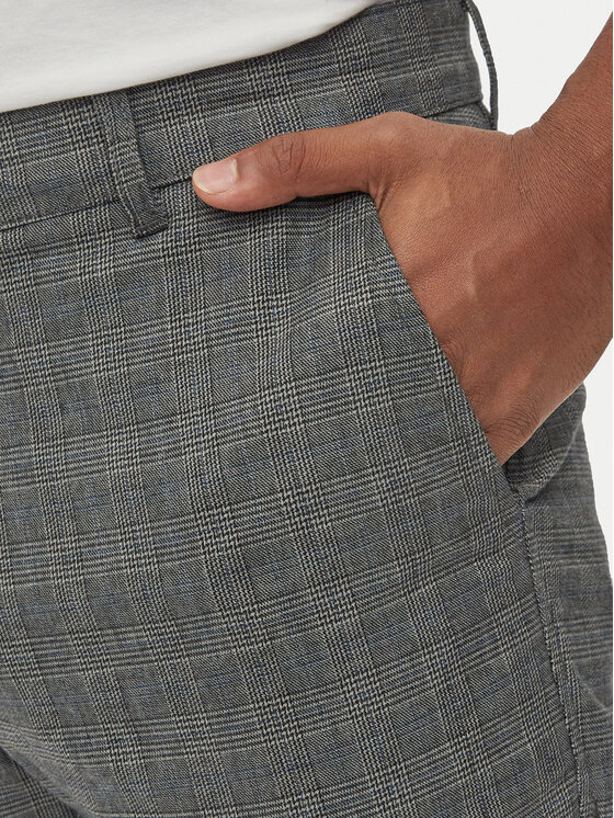 Hechter Paris Hechter Paris Chinosy 25855 142391 Szary Modern Fit