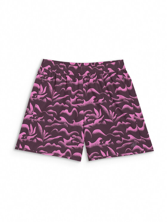 4F 4F Bavlnené šortky BEACHWEAR BASIC Fialová Regular Fit