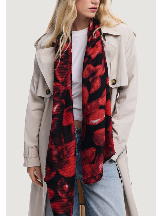 Desigual Desigual Μαντήλι FOU_RED REVOLUTION Μαύρο
