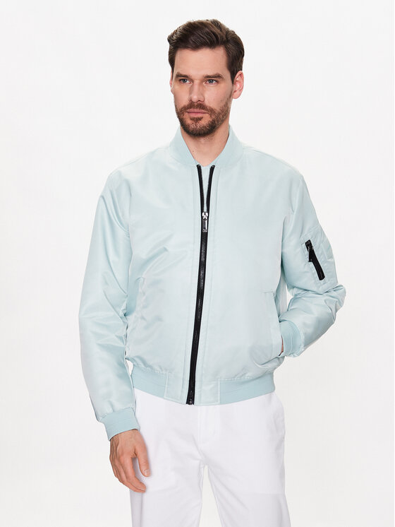 Calvin Klein Bundy bomber Hero K10K109907 Modrá Relaxed Fit