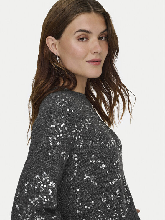 ONLY ONLY Пуловер Alta 15353230 Сив Regular Fit